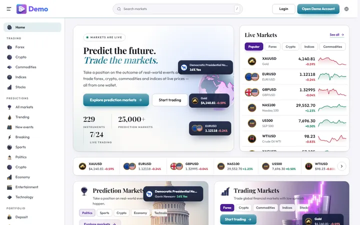 Finance Light — desktop